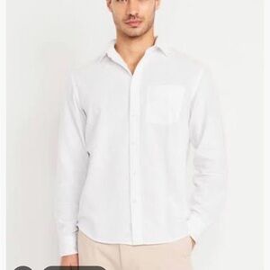 Old navy classic fit linen blend shirt sz large